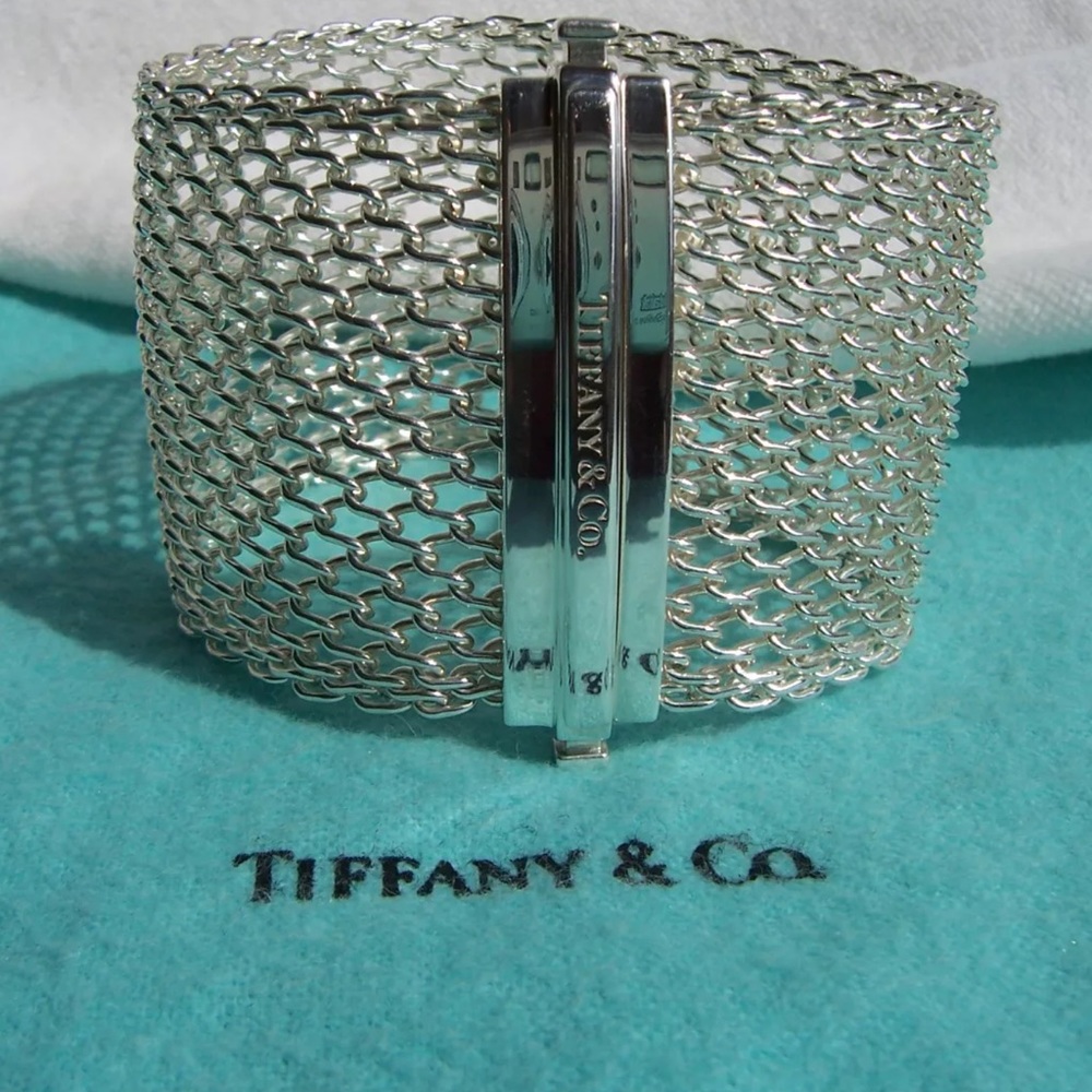 Tiffany & Co. Sterling Silver Somerset Clasping Bracelet